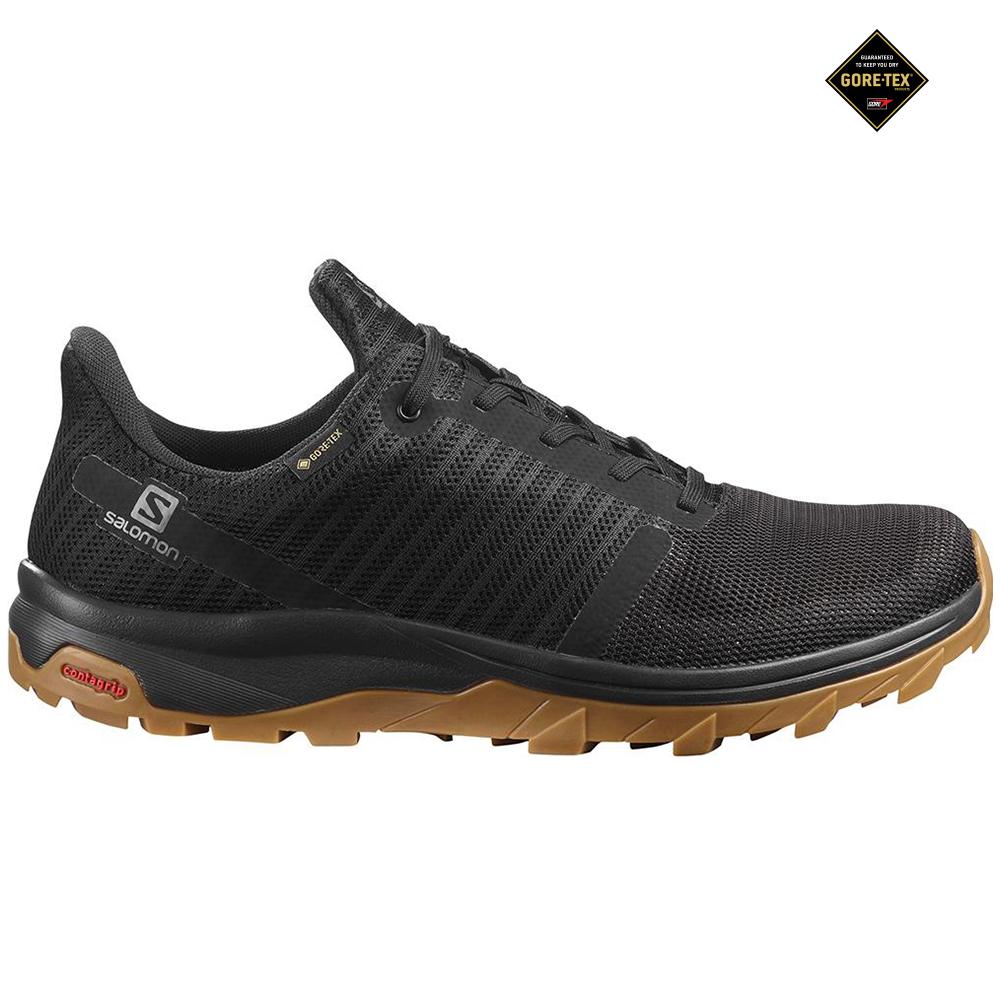 Salomon Singapore Mens Road Running Shoes - OUTBOUND PRISM GORE-TEX Black | 23987-EOIL